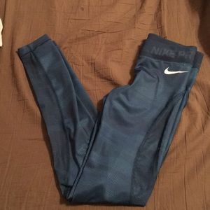 Blue Nike Leggings
